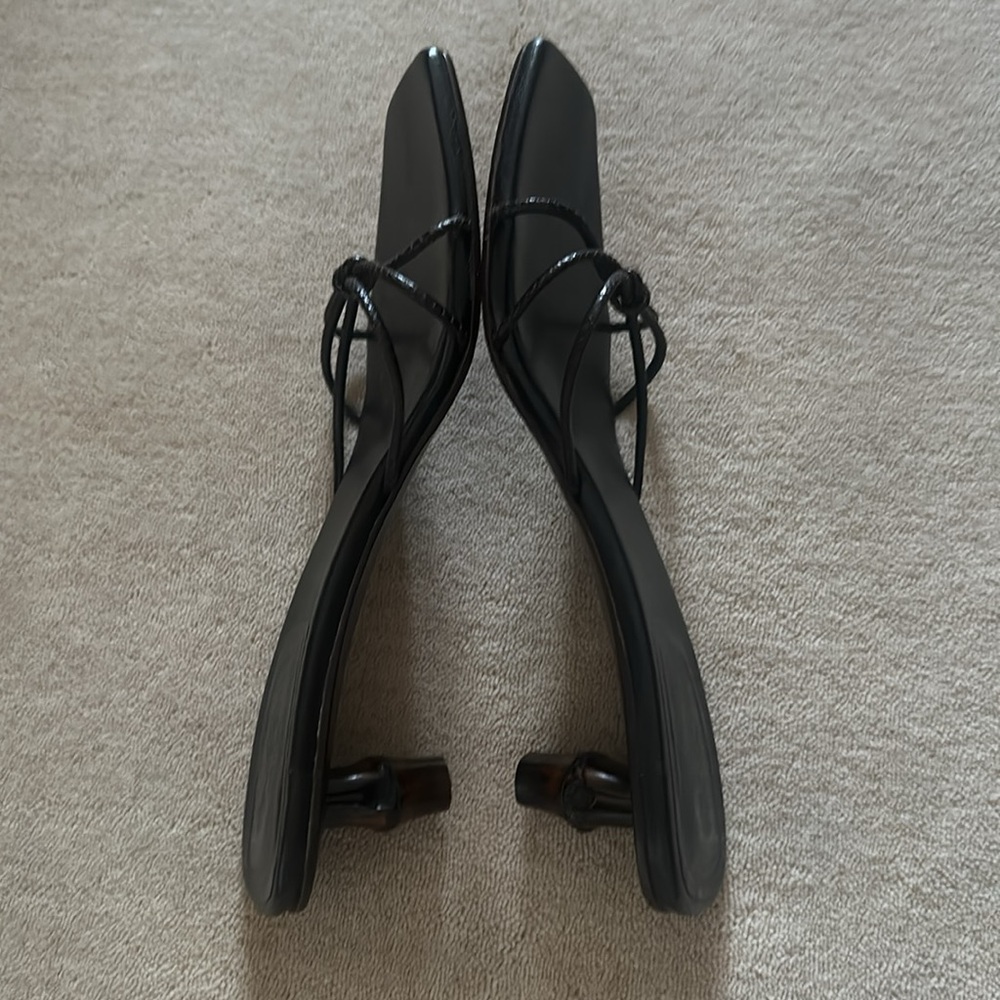**AS IS ** RARE Vintage GUCCI Tom Ford Bamboo Kitten Heels 7 1/2B - Picture 6 of 10